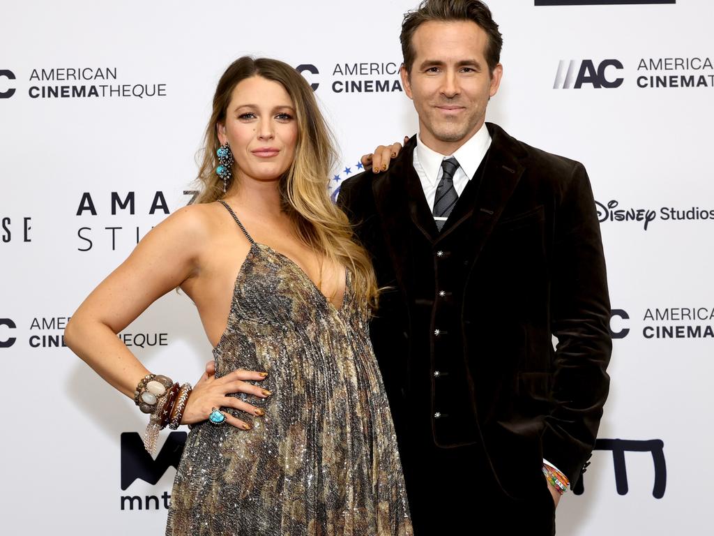 Blake Lively and Ryan Reynolds have three daughters, with a fourth baby on the way. Picture: Emma McIntyre/Getty Images for American Cinematheque