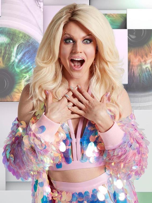 Drag queen Courtney Act.