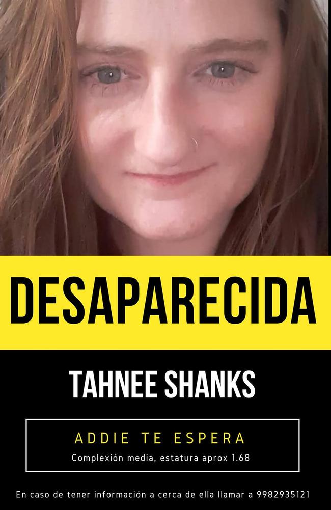 Whitsundays woman Tahnee Shanks has gone missing in Mexico. Her daughter Adelynn was found alone at a church. Reports suggest the father is missing too. Picture: Facebook