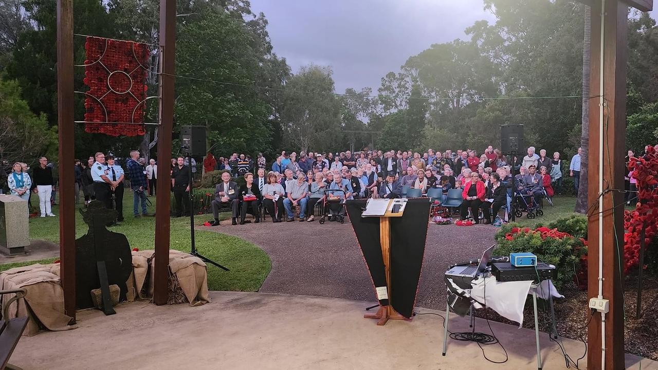 The Anzac Day service at Poona.