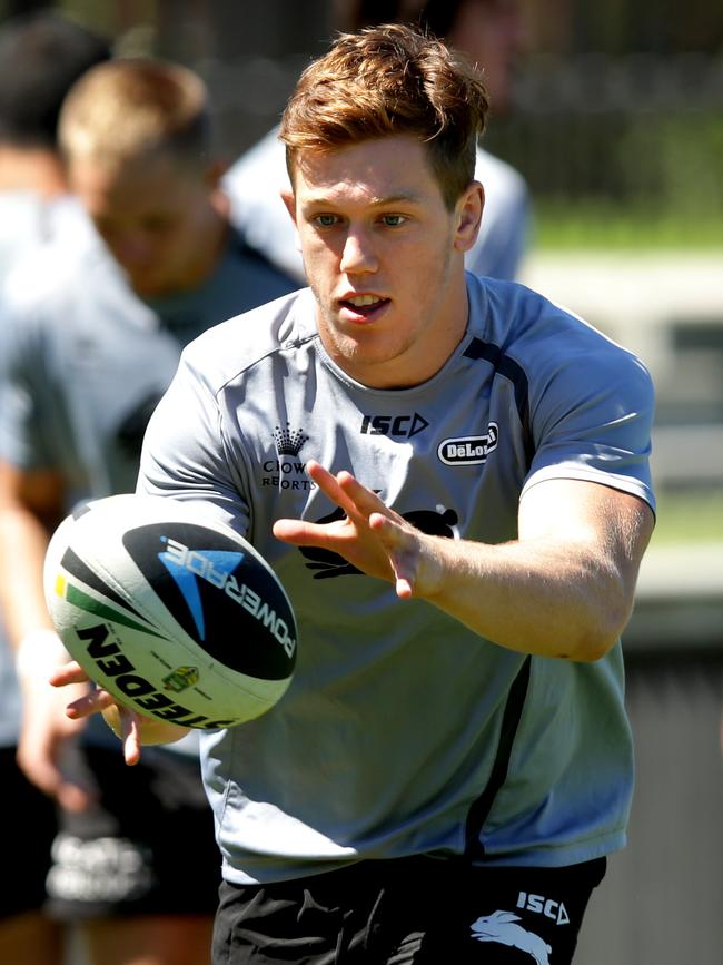 A fresh-faced Cameron McInnes debuted for the Rabbitohs as a 20-year-old. Picture: Gregg Porteous