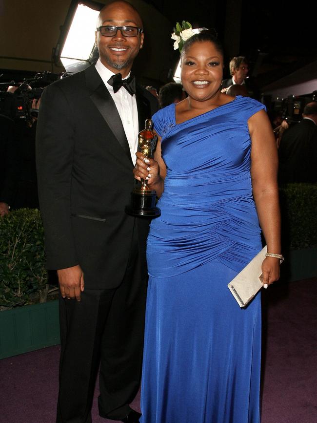 Mo'Nique with her Oscar. Picture: AFP