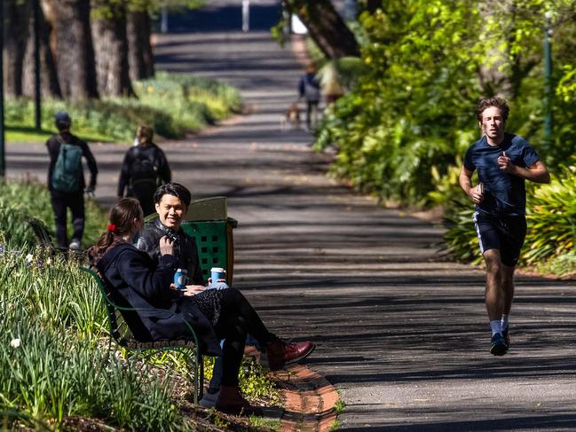 ‘It can feel less intimidating to have conversations side-by-side – for example, in a car, on a walk, or (sitting) next to each other.’ Picture: NCA NewsWire/Sarah Matray