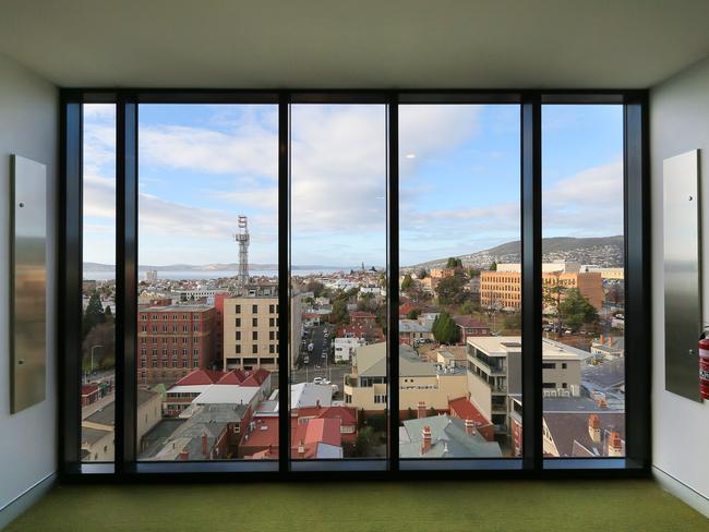 The view from one of the rooms on the 10th floor. Picture: RICHARD JUPE