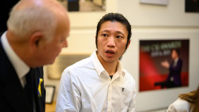 Bob Chan with Tory MP Iain Duncan Smith. Picture: Getty Images