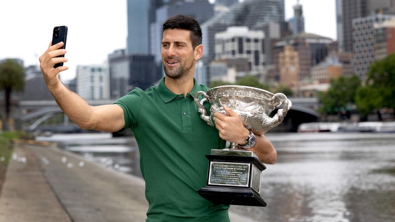 Novak Djokovic secured his record tenth Australian Open title in Melbourne in January. (Photo by FIONA HAMILTON AFP)