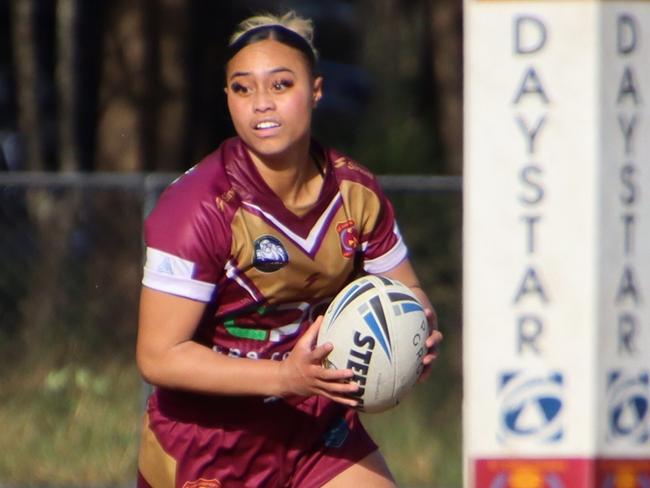 Courageous Afoa of the St Christopher's open women. Picture: Mette Kitiona