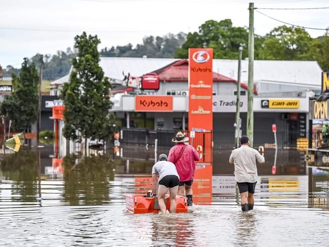 Floods like these in Lismore last year have resulted in soaring complaints against insurers. Picture: Darren Leigh Roberts.