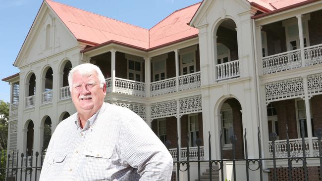 Guardian Angels Catholic Primary School principal Peter Blundell in front of the former Mt Carmel Convent which Brisbane Catholic Education has just bought. Photo by Sarah Keayes