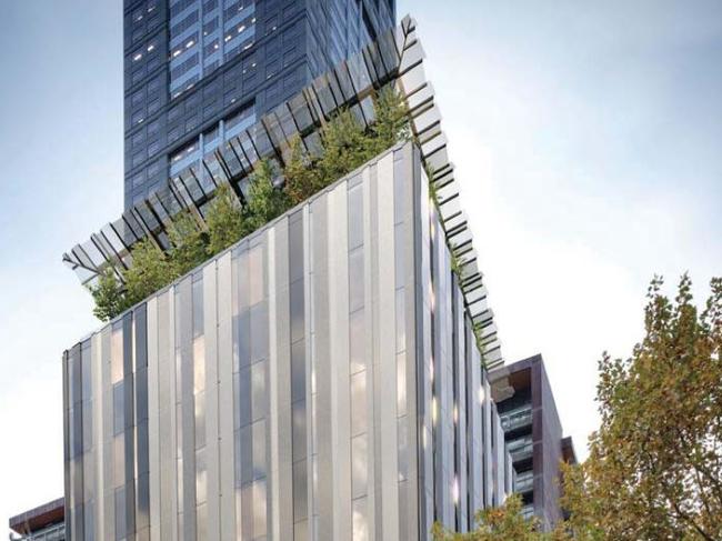 Proposed 13-storey micro hotel at 130 Russell St, Melbourne. Developer Longriver. Architect: Burchan/Nikken