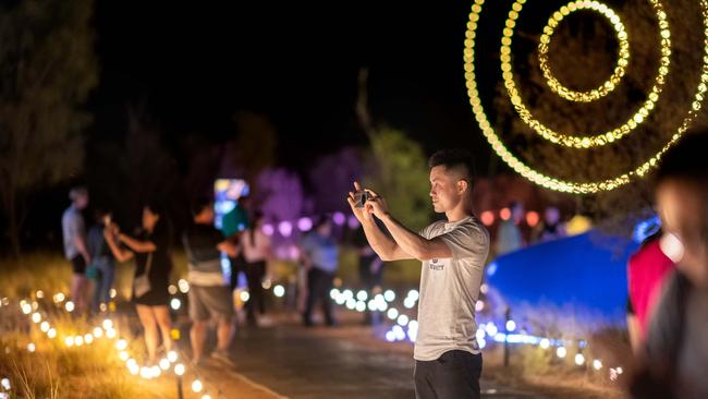 An attendee takes in the Listening with Heart installation from 2023. Picture: Supplied