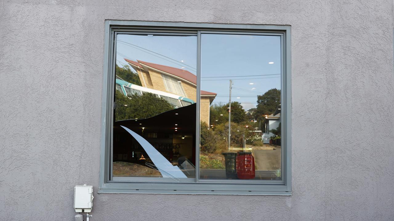 Jarnail 'Jimmy' Singh owner of Dawat The Invitation Indian restaurant at Bellerive who arrived at the restaurant to find one of it's windows had been smashed in. He has experienced similar incidents in the past. Picture: Nikki Davis-Jones