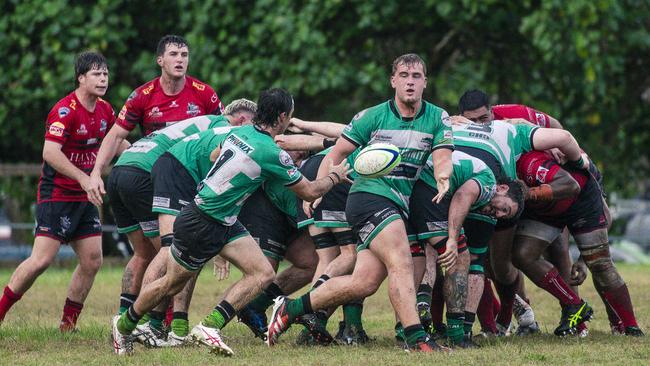 Griffith Uni Colleges Knights and Palm Beach Currumbin Alleygators at Heeb Street, Ashmore. Picture: Glenn Campbell