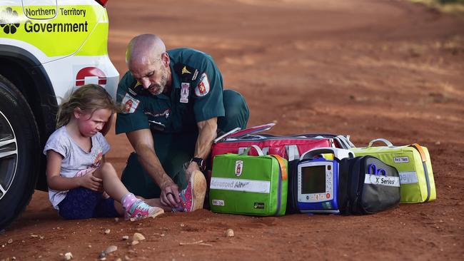 Paul Reeves is the only fully qualified Intensive Care Paramedic in Alice Springs. Picture: Chloe Erlich