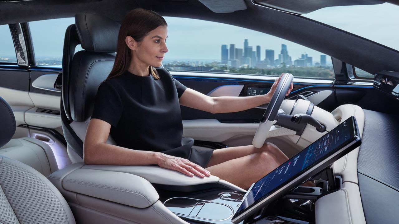 Faraday Future FF91 has 11 screens and scales in the seats | news.com ...