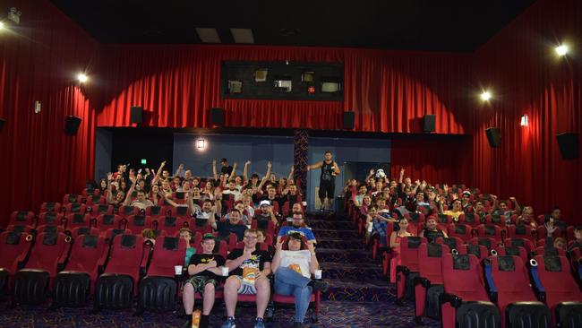 The Sovereign Cinema before the midnight screening of Star Wars : The Force Awakens.