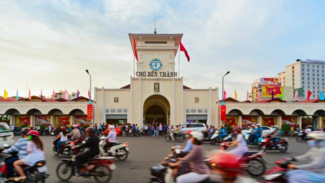 Ben Thanh Market in Ho Chi Minh City, Vietnam.