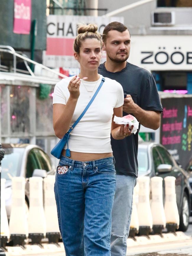 They matched by both wearing jeans. Picture: BrosNYC / BACKGRID