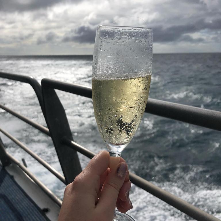 A glass of champers on the way back from the Great Barrier Reef is one of the many reasons this area has become a luxury tourist destination.