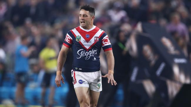 Cooper Cronk’s shoulder injury meant he was a target in defence. Picture: Getty Images