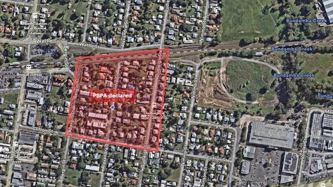 The exclusion zone. Picture: Queensland Police Service