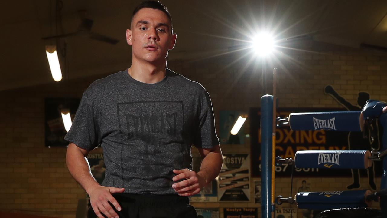 Tim Tszyu in a training session ahead of his July 7th fight against Michael Zerafa. Picture: Richard Dobson