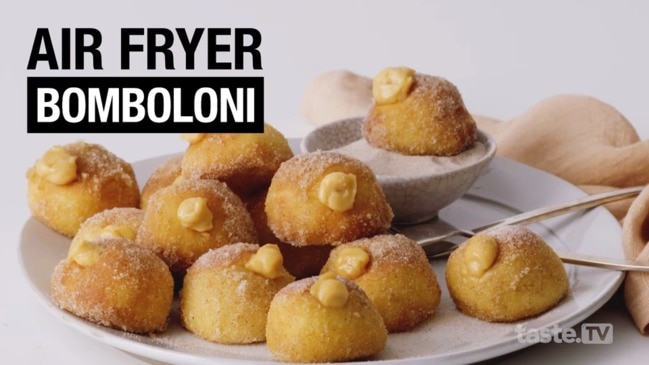 Air fryer Caramilk bomboloni