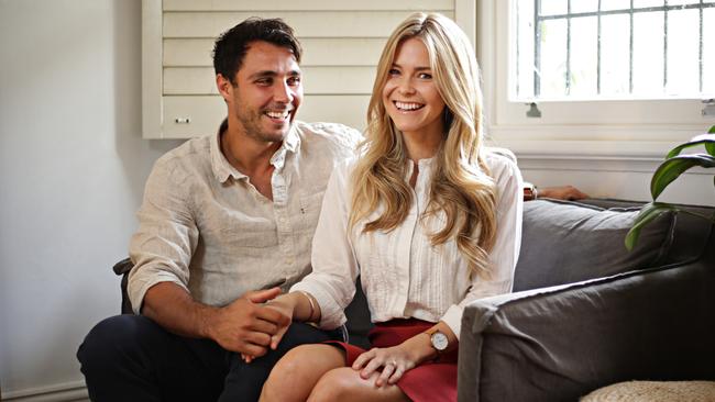 Nick Phipps with his fiancee Ebony.