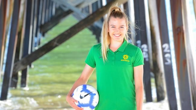 Footballer Charlotte Grant. Photo: AAP/Brenton Edwards.