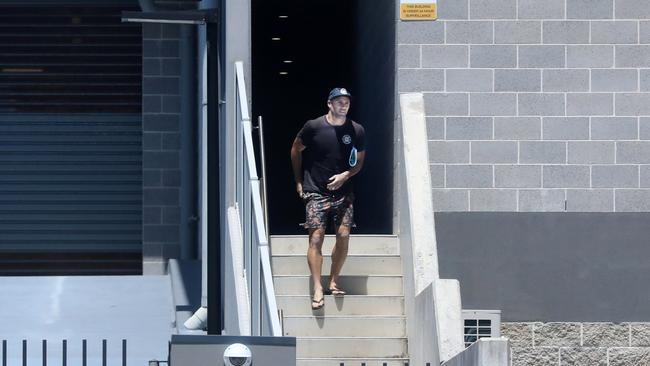 Former Gold Coast Titan and NRL player Michael Gordon is released from Police Custody at Tweed Heads Police Station after being arrested by NSW Detectives for alleged drug related offences. Photo: Scott Powick/Newscorp