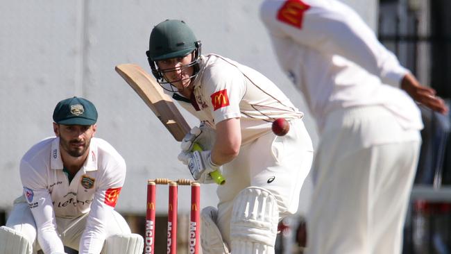 Gordon batsman Lachlan Barnsley up against Randwick Petersham in a previous competition.