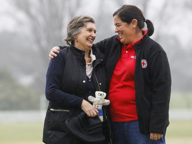 Judy Holdsworth (left) and Bel Shea will be receiving citations for their work with red cross during the fires. Picture: Sean Davey