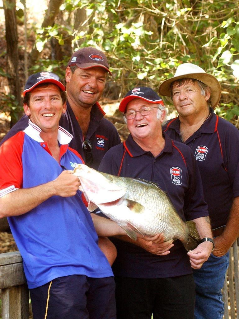 Fish restocking enthusiasts (from left) Garry Fitzgerald, Rod Harrison, Jack Eskine and Dave Hodge.