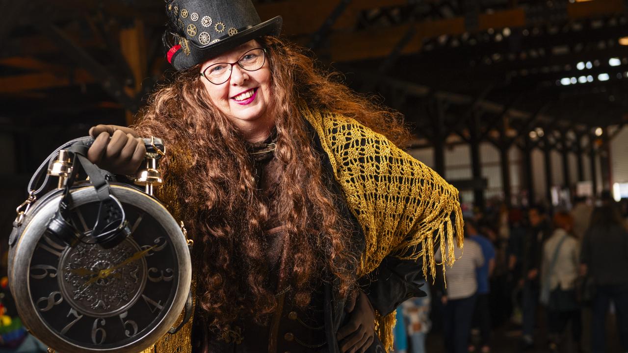 Steampunk Freida Roam aka Wendy Dobell at Comic-Geddon at The Goods Shed. Picture: Kevin Farmer