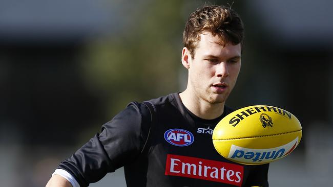 Matthew Scharenberg has been plagued by injury since being drafted by Collingwood, playing just a handful on senior games. Picture: Wayne Ludbey