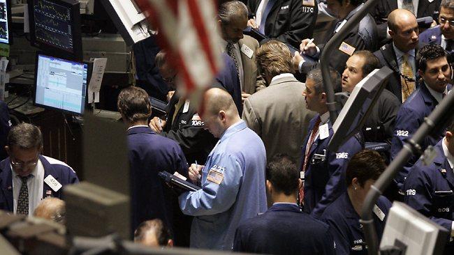 The New York Stock Exchange plummets in 2007 as the subprime mortgage crisis unfolds.