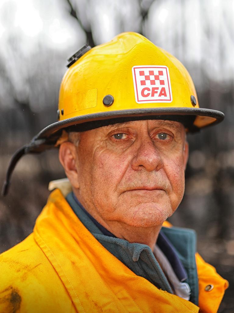 Bob Carney has spent nearly 40 years volunteering with his local CFA brigade, as well as on the cemetery trust, local school council and for the Buchan Rodeo. Picture: Alex Coppel.