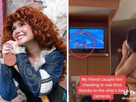 Disney Influencer Kayla Gardner caught her boyfriend cheating while on a cruise ship. Picture: Instagram / TikTok