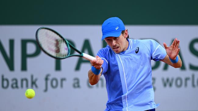 Alex De Minaur has yet to drop a set in reaching the French Open third round for the first time. Picture: Getty Images