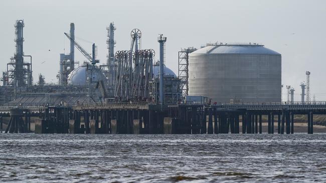 TEESSIDE, ENGLAND - FEBRUARY 07: A general view of the ConocoPhillips processing plant at the mouth of the River Tees on February 07, 2022 in Teesside, England. Global natural gas prices have risen sharply in recent months, pushing up the cost of domestic fuel bills in the UK. Ofgem announced a 54% increase in the energy price cap from 1 April for approximately 22 million customers. Those on default tariffs paying by direct debit will see an annual increase of ÃÂ£693. (Photo by Ian Forsyth/Getty Images)