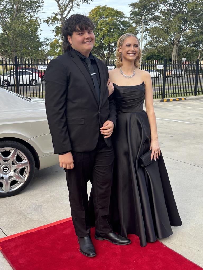 Students arrive at Maryborough State High School's formal.