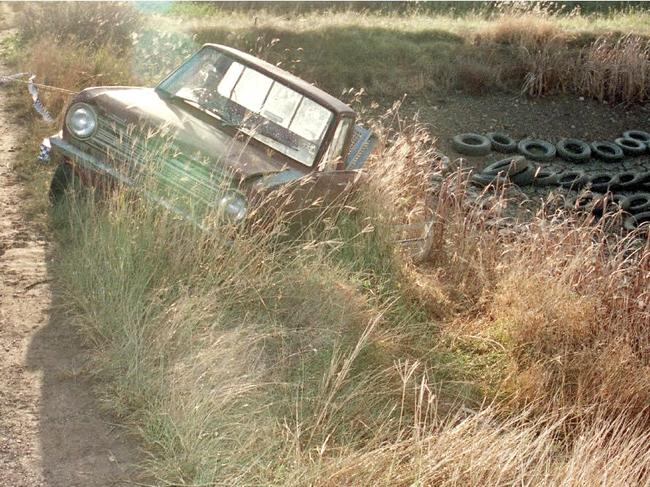 The ute where Jeffrey Brooks’ body was found. Picture: Qld Police