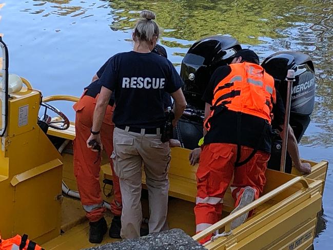 RIVER ARREST: Police rescue were called to assist with the arrest of man, 33, who tried to evade officers by jumping in the Wilson River, Lismore. File Photo: Alison Paterson