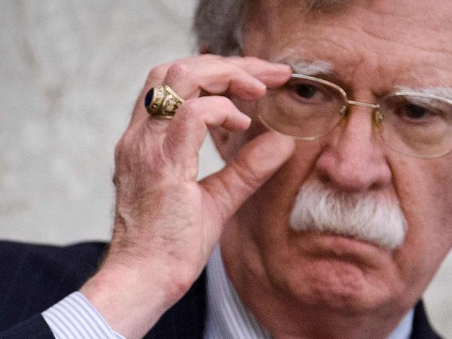 Sacked national security adviser John Bolton has written a tell-all book about the White House. Picture: AFP