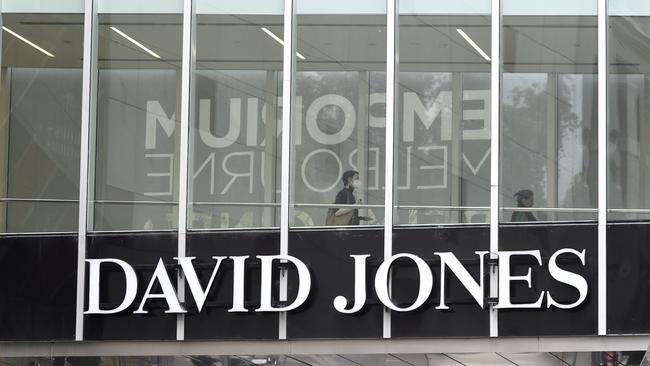 Retailers like David Jones are suffering from falling sales growth as cost of living pressures keep shoppers away from stores. Picture: NCA NewsWire / Andrew Henshaw