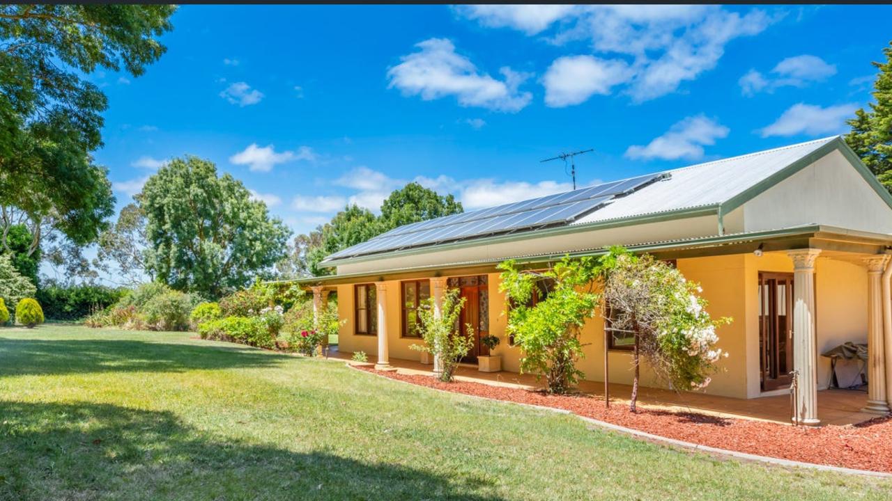 The Range vineyard property at Willunga that Vailo founder Aaron Hickmann owns Picture: realestate.com.au