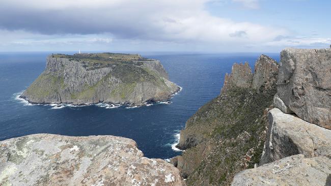 There are plans for commercial tourism flights to Tasman Island, which sits just south of Cape Pillar on the Tasmana Peninsula. Picture: RICHARD JUPE