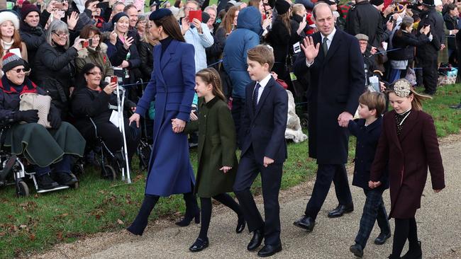 Huge crowds gathered to extend their well wishes to the royal family. Picture: AFP