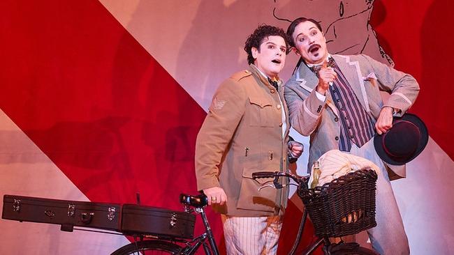 John Longmuir as Count Almaviva and Samuel Dale Johnson as Figaro in The Barber of Seville. Picture: Keith Saunders