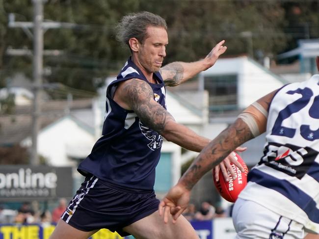 MPFNL Division 2 Football Grand Final: Edithvale-Aspendale v Chelsea. Edithvale-Aspendale player Tyrone Vickery. Picture: Valeriu Campan